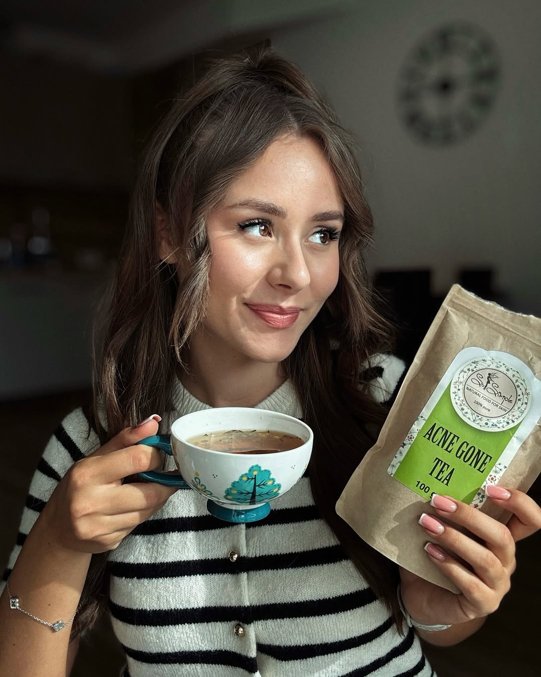 UGC снимка за продукти против акне /чай